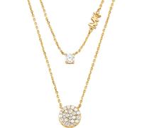 Michael Kors MKC1591AN710 Collier avec pendentif Femme Pavé MK Argent Doré
