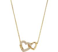Michael Kors MKC1641AN710 Collier deux cœurs zircon argent ton or