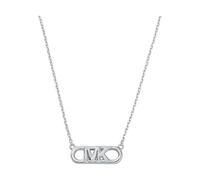 Michael Kors MKC164200040 Collier avec pendentif en argent sterling pour femme Premium MK Statement Link