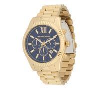 Michael Kors Montre à affichage analogique 'LEXINGTON' marine / or, Taille One Size