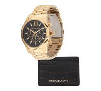 Michael Kors Montre à affichage analogique 'LEXINGTON' or / noir, Taille One Size