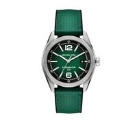 Michael Kors Montre Accelerator 2 pour Homme, Mouvement à Quartz à Trois Aiguilles avec Bracelet en Tissu, Vert émeraude