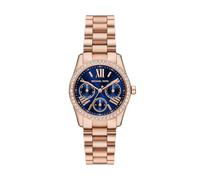 Michael Kors Montre Lexington pour Femme, Mouvement chronographe à Quartz avec Bracelet en Acier Inoxydable