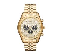 Michael Kors Montre Lexington pour hommes, 44mm Mouvement chronographe à quartz avec bracelet en acier inoxydable