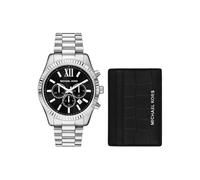 Michael Kors Montre Lexington pour Hommes, 44mm Mouvement chronographe à Quartz avec Bracelet en Acier Inoxydable