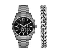 Michael Kors Montre Lexington pour Hommes, 44mm Mouvement chronographe à Quartz avec Bracelet en Acier Inoxydable