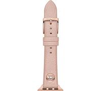 Michael Kors Bracelet en cuir ou PVC pour femme, compatible avec Apple Watch® 38mm/40mm/41mm, Rose clair