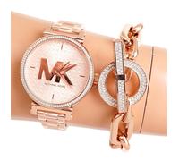 Michael Kors Montre pour Femmes Montre MK4335 Sofie IP Or Rose Analogue Neuf