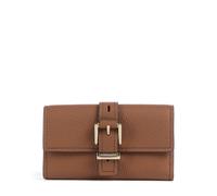 Michael Kors Nolita Portefeuille marron, cuir grainé, femme