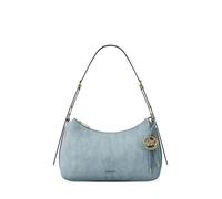 Michael Kors Nolita Sac à bandoulière convertible avec fermeture Éclair Taille M, Matériel doré/cuir/chambray, One Size, Michael Kors Nolita Medium Zip Top Épaule convertible