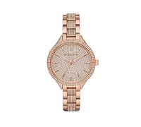 Michael Kors - Outlet Slim Runway Collection, Couleur Or Rose, Montre en Acier Inoxydable pour Femme MK3799