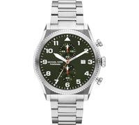Michael Kors Panorama Watch for Men, 44mm Quartz Multifunctional Movement with Stainless Steel Strap