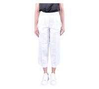 Michael Kors - Pantalon Large Évasé Coupe Cheville - Femme - Pantalons - Blanc - Taille: 34 FR