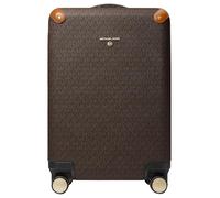 Michael Kors Petite Valise Rigide de Voyage pour Femme, Matériel argenté/Marron/Gland, Taille Unique