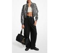 Michael Kors Pleated Wide Leg Trouser In Black Taille: 28 | Évasés pantalons Outlet | Femme | Le Noir