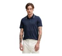 Michael Kors - Polo en coton avec bordure logo - Homme - Tops - Bleu - Taille: S