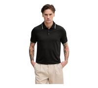 Michael Kors - Polo en coton avec bordure logo - Homme - Tops - Noir - Taille: M