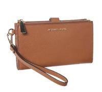 MICHAEL KORS Portefeuille double zip en cuir - Marron - Femme