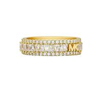 Michael Kors Premium Kors MK Bague en argent sterling doré pour femme, MKC1637AN7108