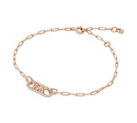 Michael Kors Premium MK Statement Link Bracelet chaîne à maillons Empire en argent sterling plaqué or rose 14 carats pour femme, MKC1656CZ791