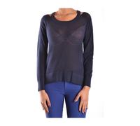 Michael Kors - Pull en maille à col rond - Femme - Pulls - Bleu - Taille: 36 FR