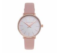 Michael Kors Montre à Quartz Pyper avec Bracelet en Cuir Rose pour Femme MK2803