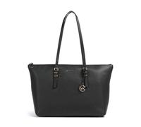 Michael Kors - Sac fourre-tout en cuir Quinn Grand Logo Signature - Femme - Sacs - Noir - Taille: ONE Size