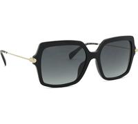 Michael Kors - Lunettes de soleil femme Quogue MK2247U - Acétate noir, Dégradé gris, 55 mm