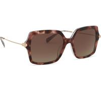 Michael Kors Femme Michael Kors MK2247U QUOGUE 4017T5 Lunettes de soleil Acétate Tortue Marron Carré Polarisé Ombré