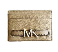 Michael Kors Reed Grand porte-cartes en cuir avec logo MK Signature, camel, Large, Porte-cartes