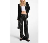 Michael Kors Relaxed Leather Trouser In Black Taille: 28 | Pantalons en cuir Outlet | Femme | Le Noir