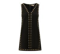 Michael Kors - Robe à col en V ornée de clous - Femme - Robes - Noir - Taille: 36 FR