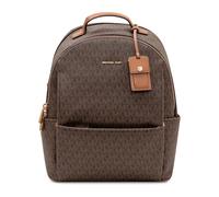 Michael Kors - Sable Medium Signature Logo Backpack - Femme - Sacs - Brun - Taille: ONE Size