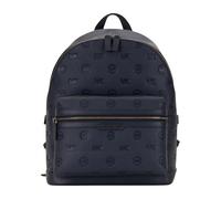 Michael Kors - Sac à dos en cuir grainé Cooper - Homme - Sacs - Bleu - Taille: ONE Size