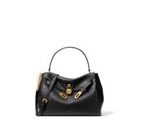 Michael Kors Sac à main Cuir Hamilton Moderne Grand Rabat Noir