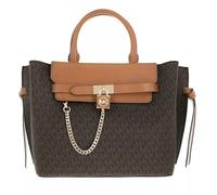 Michael Kors sac porté main Hamilton Legacy Large Logo Belted, Brown/Acorn