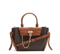Michael Kors sac porté main Hamilton Legacy Small Logo Belted, Brown/Acorn