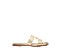 Michael Kors - Sandale Erin en cuir métallisé - Femme - Chaussures - Jaune - Taille: 37 EU