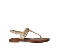 Michael Kors - Sandale Tongs dorée avec logo - Femme - Chaussures - Jaune - Taille: 39 EU