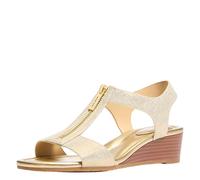 Michael Kors Sandales compensées Berkley pour femme, Doré pâle, 37 EU