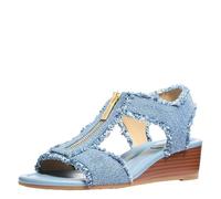 Michael Kors Sandales compensées Berkley pour femme, New Horizon Wash, 36 EU