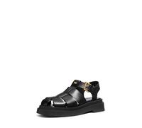 Michael Kors Sandales Indy Fisherman pour femme, noir, 39 EU