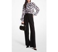 Michael Kors Shadow Fleur Top Black/white Taille: S | Manches longues Outlet | Femme | Le Noir