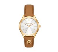 Michael Kors Femmes Analogique Quartz Montre avec Bracelet en Cuir MK7543