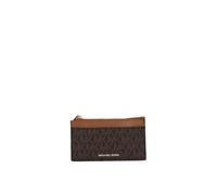 Michael Kors Porte-cartes zippé SM Zip Key Card Case Casual Jet Set Marron Taille Unique