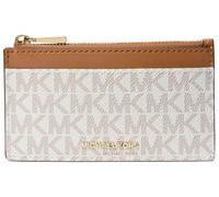 Michael Kors Porte-monnaie Jet Set 32F5GJ6D8B Porte-cartes zippé décontracté Beige Taille unique
