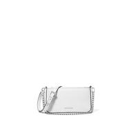 Michael Kors Small Crossbody Bag, Petit Sac à bandoulière Convertible Bryant Femme, Matériel argenté/Blanc Optique, Taille Unique