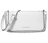 Michael Kors Small Crossbody Bag, Petit Sac à bandoulière Convertible Bryant Femme, Matériel argenté/Blanc Optique, Taille Unique