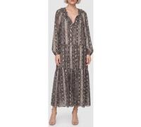 Michael Kors Snake Ruffle Neck Caftan Soft Ecru Taille: XL | Robes Outlet | Femme | Marron