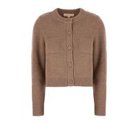 Michael Kors - Wool Cardigan - Femme - Pulls - Brun - Taille: 40 FR